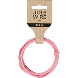 Cordon de jute Creativ company, épaisseur 2-4 mm, rose, 3 m 1 boîte
