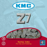 KMC Bicycle Chain Z7 6 7 Speed ​​Gray 114 Schakels