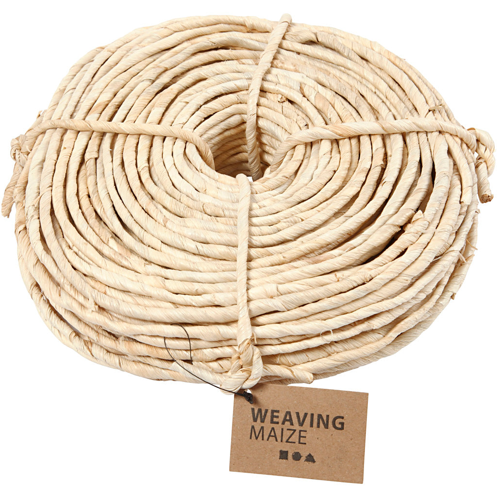 Cordon de maïs Creativ Company, l: 3,5-4 mm, env. 90 m, naturel, 500 g 1 pelote
