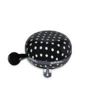 Basil Polkadot Bicycle Bell 80 mm Black White