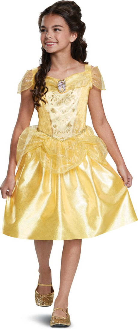 Déguisement princesse disney - la belle la bête, belle classique, taille s (5 - 6 ans), fille