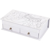 Société créative https: www.ccobby.nl boîte à bijoux-taille-18x10-5x5-cm-blanc-1-pièce