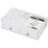 Société créative https: www.ccobby.nl boîte à bijoux-taille-18x10-5x5-cm-blanc-1-pièce