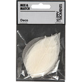 Feuilles squelettes Creativ company, l: 6-8 cm, blanches, 20 pièces 1 boîte