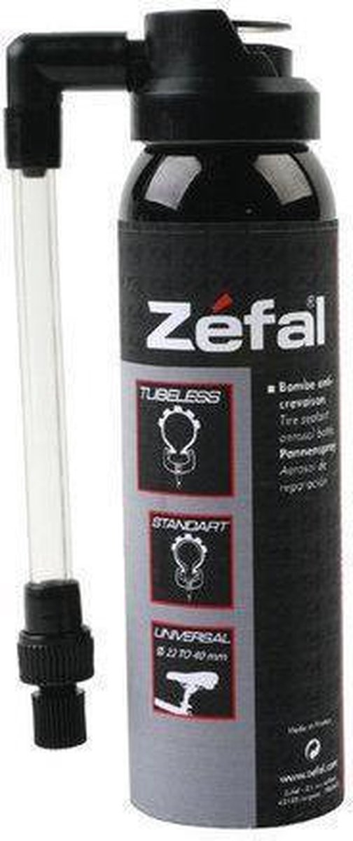 Spray anti-crevaison Zéfal spray de réparation anti-crevaison rep. vaporiser 75ml