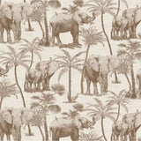 Cubos de paredes holandeses Papel de pared holandés Fondo de pantalla Elephant Grove Beige