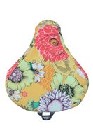 Basil Bloom Field Saddle Cover Yellow