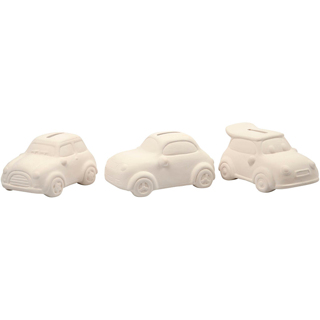 Voiture d'épargne d'entreprise Creativ, h : 5,5 cm, l : 12,5 cm, l : 7,8 cm, blanche, 12 pièces 1 carton