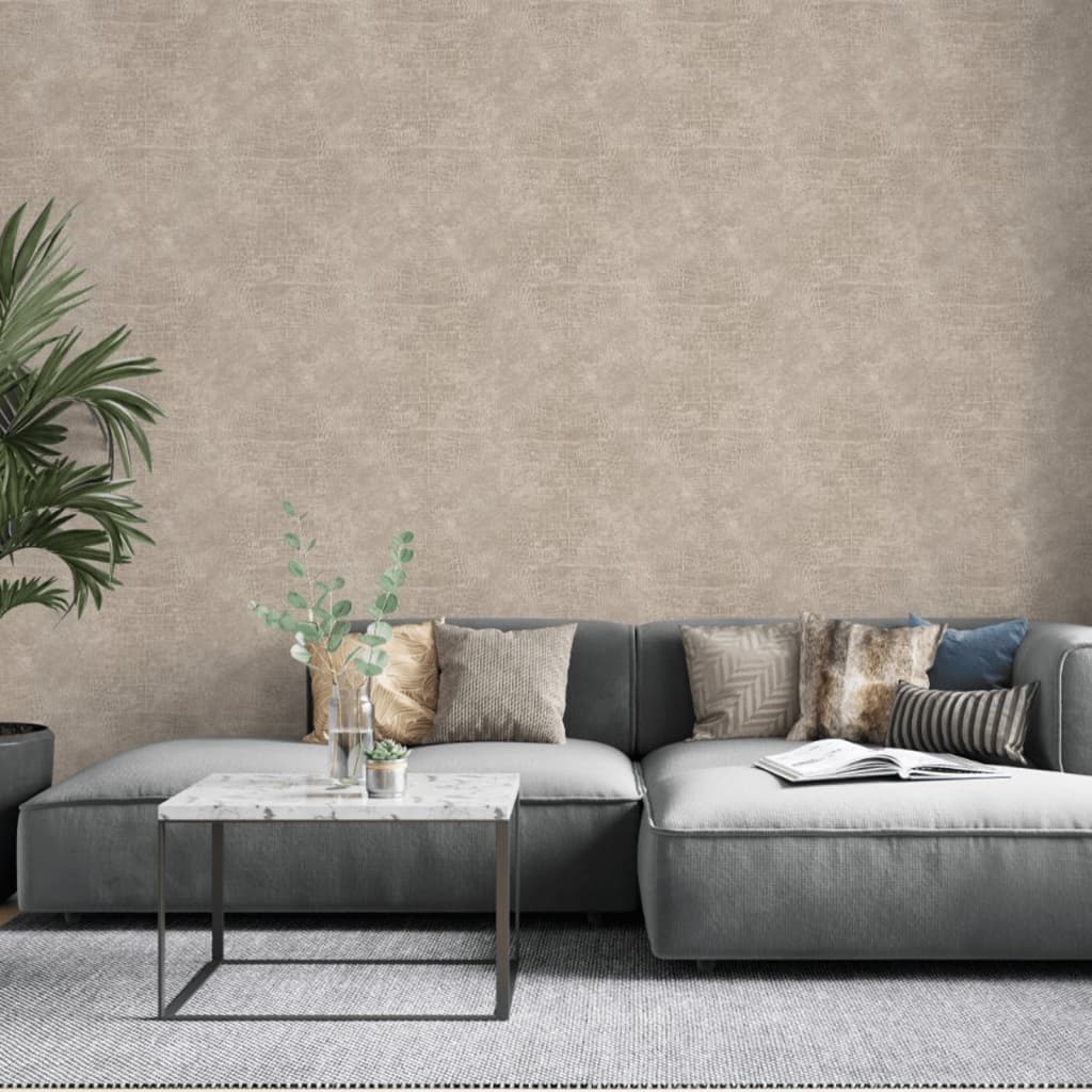 Papier peint mural nord croco beige