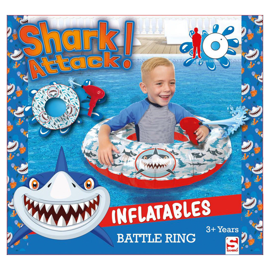 Anneau de combat d'attaque de requin Sambro, bande de natation avec pistolet à eau 85 cm
