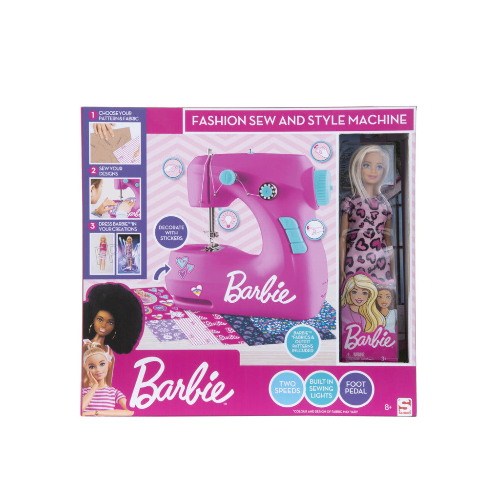 Machine de couture Barbie avec poupée