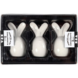 Lapin Creativ company, h : 6,7 cm, d 3,6 cm, blanc, 3 pièces 1 boîte