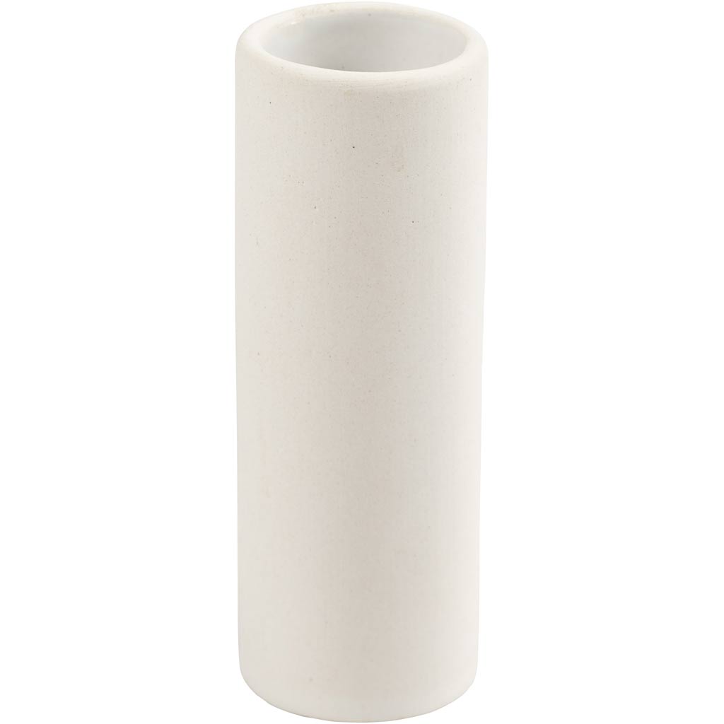 Vase Creativ company, h: 11 cm, d 4 cm, blanc, 1 pièce