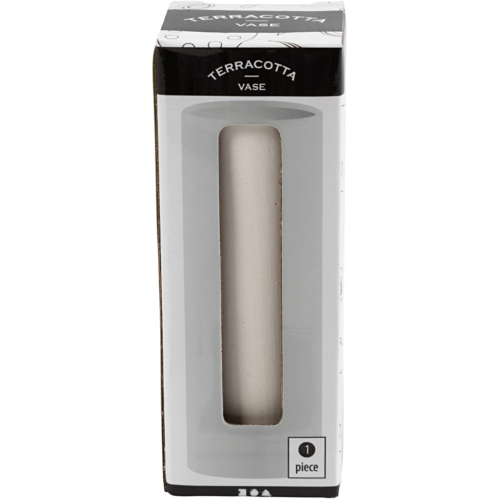 Vase Creativ company, h: 11 cm, d 4 cm, blanc, 1 pièce