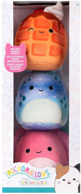 Peluche peluche Jazwares squishmallows - micromallows auggie, weaver, zinx - 3 pcs.