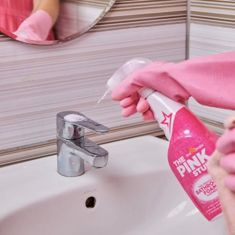 Le nettoyant moussant pour salle de bain Pink Stuff 750 ml en spray | 4 pièces