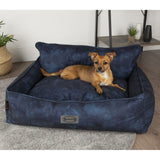 Vagabondi vagabondi vagabondi per cani banca per cani kensington size m 60x50 cm blu marino