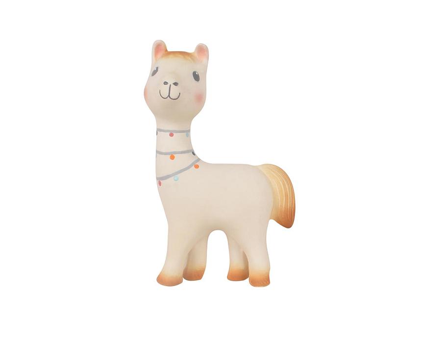 Hochet Tikiri en caoutchouc naturel - lama