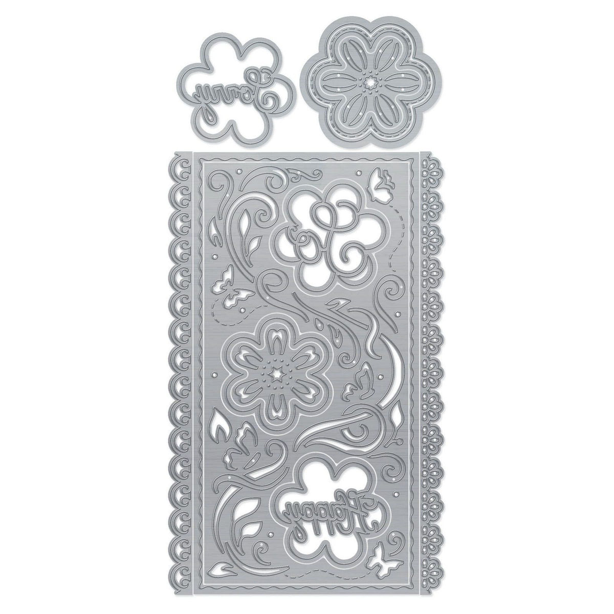 Tonic Studios • Ensemble de mini matrices fines, fleurs funky