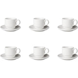 Mammoet budgetline tasse et soucoupe large 6 pièces