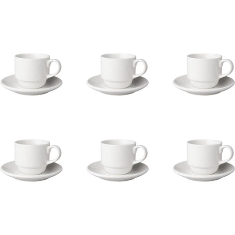 Mammoet budgetline tasse et soucoupe large 6 pièces