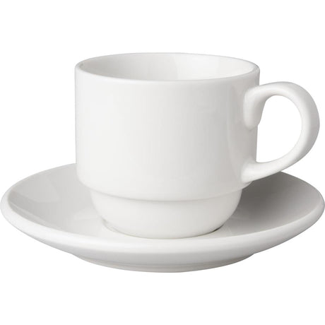 Mammoet tasse et soucoupe blanc budgetline large (6x 200 ml)