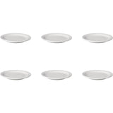 Assiette mammouth blanche plate bord étroit budgetline (6x 16cm)