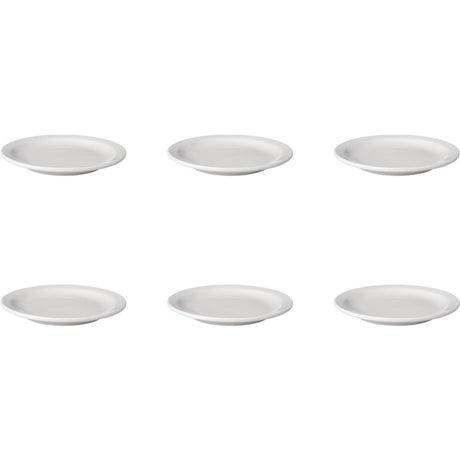 Assiette mammouth blanche plate bord étroit budgetline (6x 16cm)