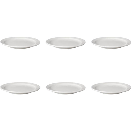 Assiette mammouth blanche plate 21 cm bord étroit budgetline (6 pièces)