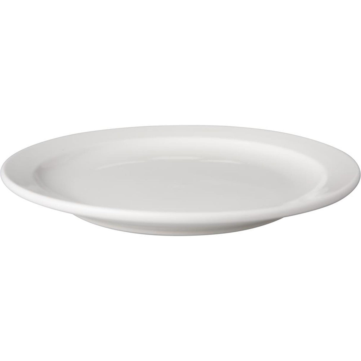 Assiette mammouth blanche plate 21 cm bord étroit budgetline (6 pièces)