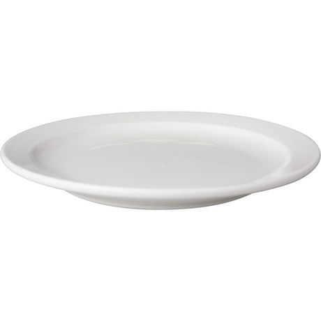 Assiette mammouth blanche plate 21 cm bord étroit budgetline (6 pièces)