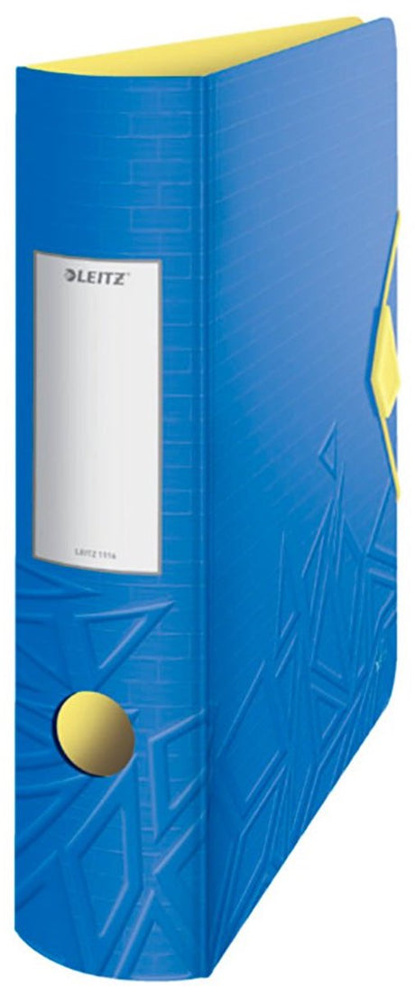 Classeur Leitz 180° active urban chic pp pour 500 feuilles - dossier pour documents A4 - largeur de dos de 82 mm - bleu