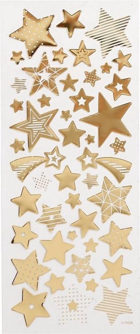 Creativ Company Stickers Gold Stars, 1 feuille
