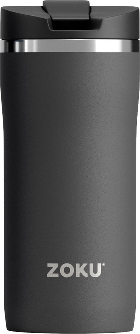 Tasse thermos Zoku, 355 ml, polypropylène en acier inoxydable, sans BPA, noir