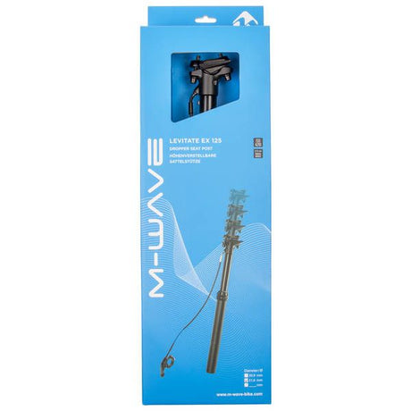 Tige de selle télescopique M-wave lévitation ex 0-125 mm réglable en hauteur ø30,9mm 475 mm
