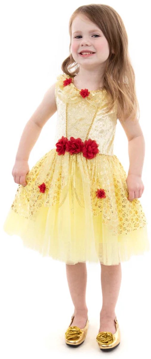 Petites aventures – robe de soirée beauté jaune – taille m (98-104)