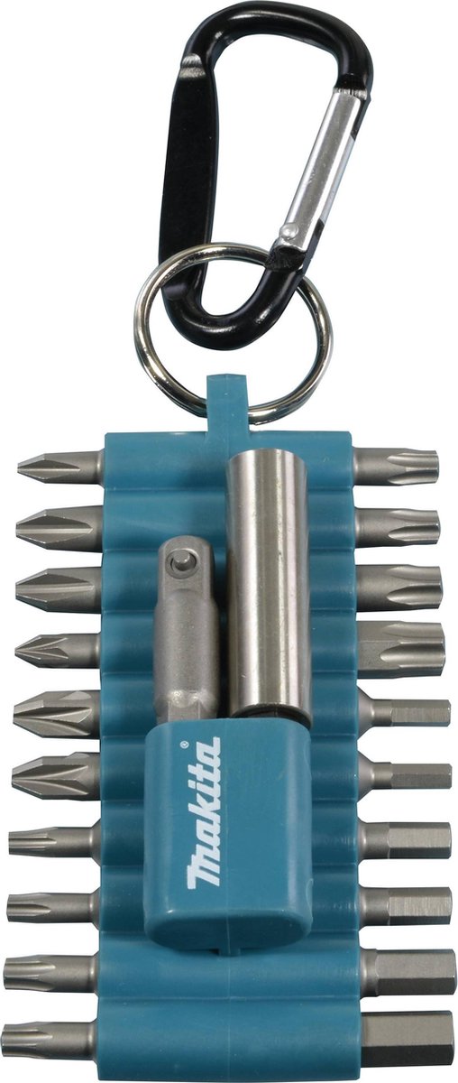 Makita P-81175 Jeu d'embouts de vis adaptateur Torx Cross 1 4'' professionnels 22 pièces