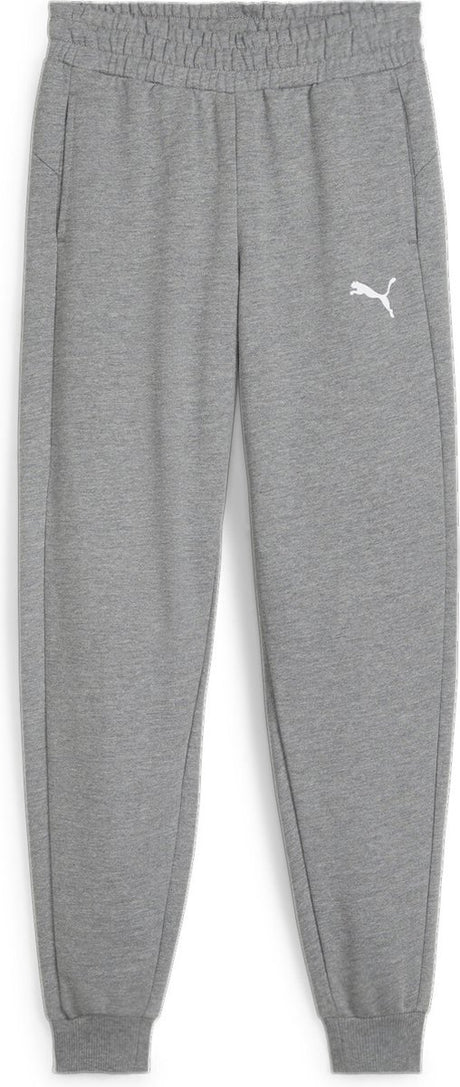 Puma teamgoal casuals pants jr pantalons de sport pour garçons - gris moyen chiné- blanc