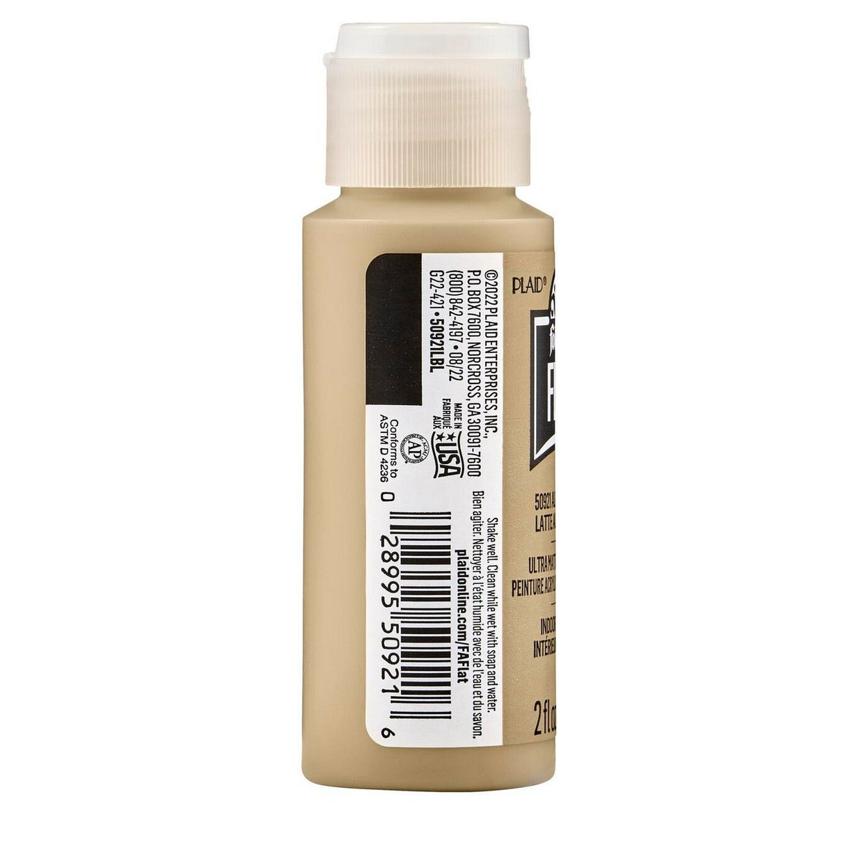 Folkart • peinture acrylique mate ultra mate amande latte 59ml