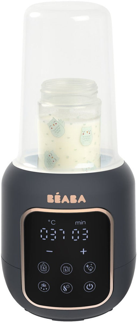 Béaba chauffe-biberon multi lait - 5 en 1 - chauffe-stérilisateur - écran tactile - gris