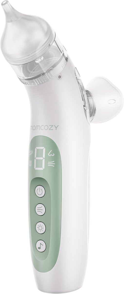 Momcozy breezyclear™ nettoyant nasal électrique bébé - fonction d'aspiration par pulvérisation 2 en 1 - aspirateur nasal - nettoyant nez pour bébé