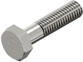 Boulon hexagonal m24x170 d931 acier inoxydable a2 | 10 pièces