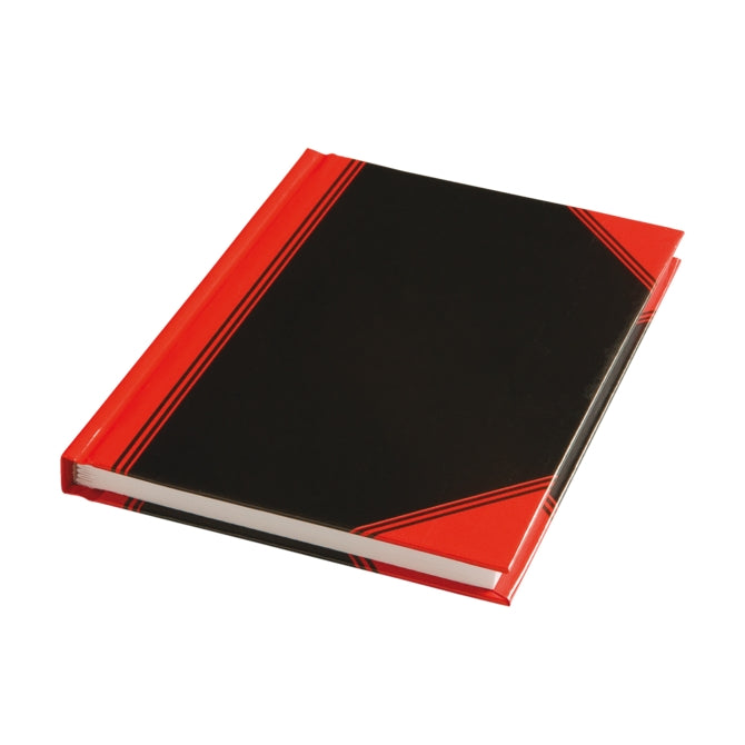 Carnet Quantore noir rouge ligne a6 60gr 96 feuilles