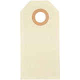 Creativ company étiquettes manille, format 3x6 cm, 250 gr, crème, 30 pièces 1 boîte