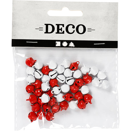 Cloches d'entreprise Creativ, d 8 mm, rouge blanc, 50 pièces 1 boîte
