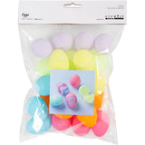 Oeufs en plastique colorés, 24e.