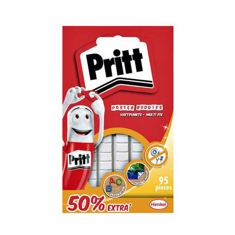 Pritt poster buddies + 50 % carte 52,5 g gratuite | poster buddies adhésif pour affiches cartes | adhésif universel.