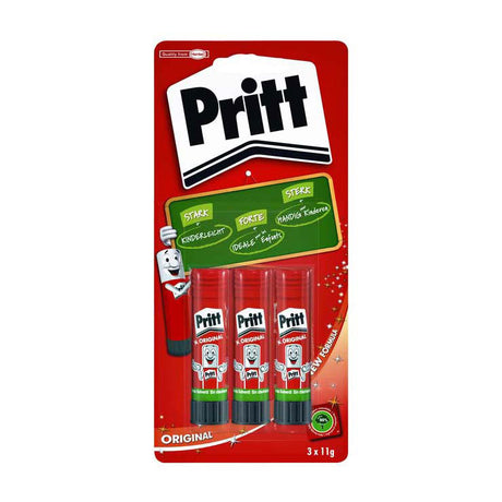 Bâton de colle Quantore Pritt Stick original, 3 pcs.