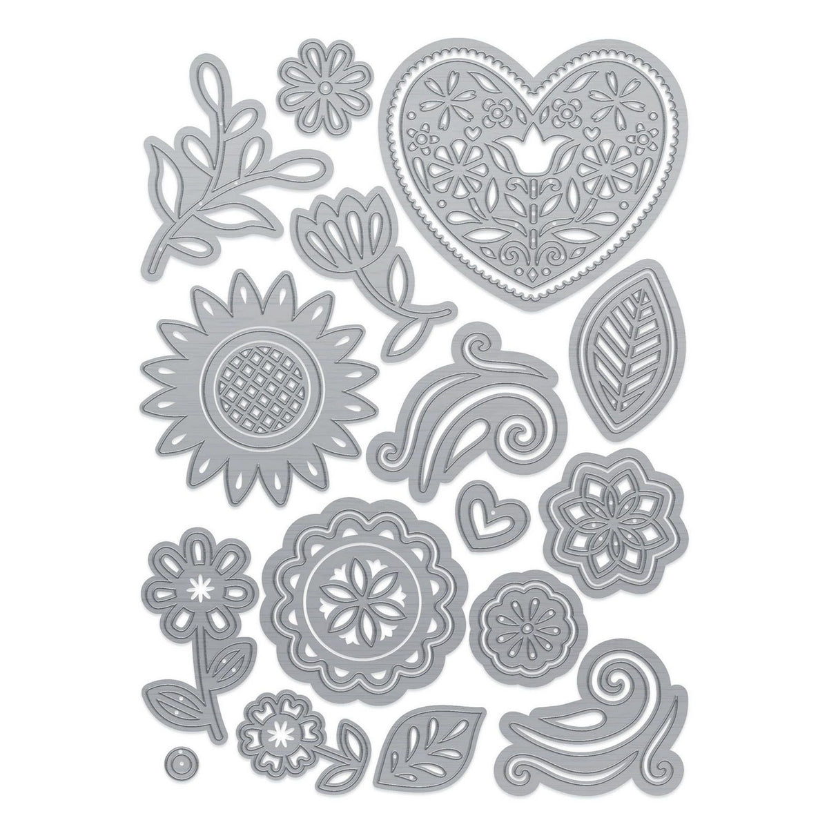 Tonic studios • die set folksy floral embellishment