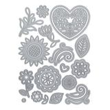 Tonic studios • die set folksy floral embellishment